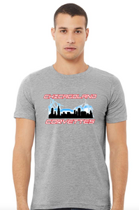 Chicagoland Corvettes unisex Bella T shirt Logo Choose from 4 Colors