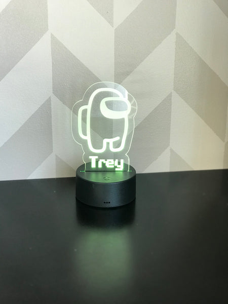 Among Us personalized LED light/nightlight with remote
