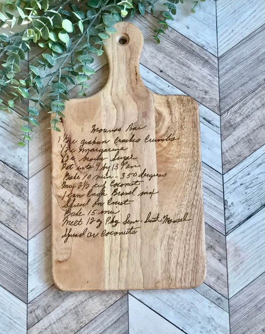 Handwritten Recipe Wood Boards