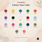 Seventeen color choices available for personalized 12 oz kids water bottles