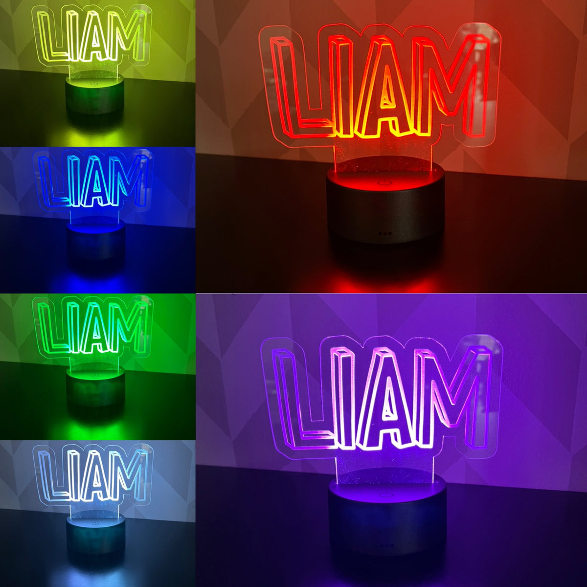 Personalized Name LED Light Up Acrylic Sign β Sugar Locks