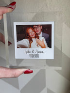 Vintage Polaroid Acrylic Photo Block – Personalized Keepsake Gift