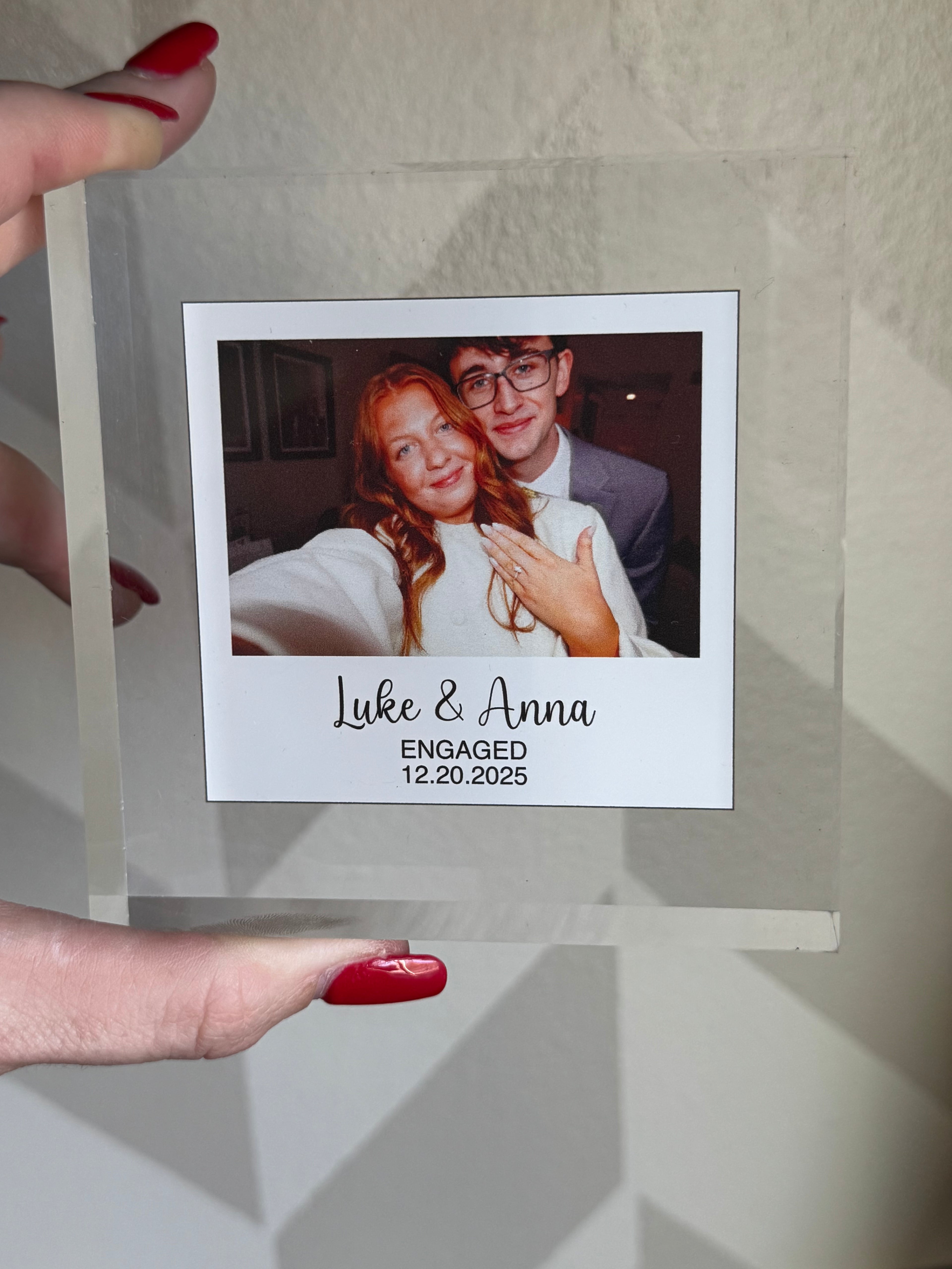 Vintage Polaroid Acrylic Photo Block – Personalized Keepsake Gift
