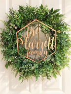 Personalized Family Name Wood Door Sign | 11 Inch