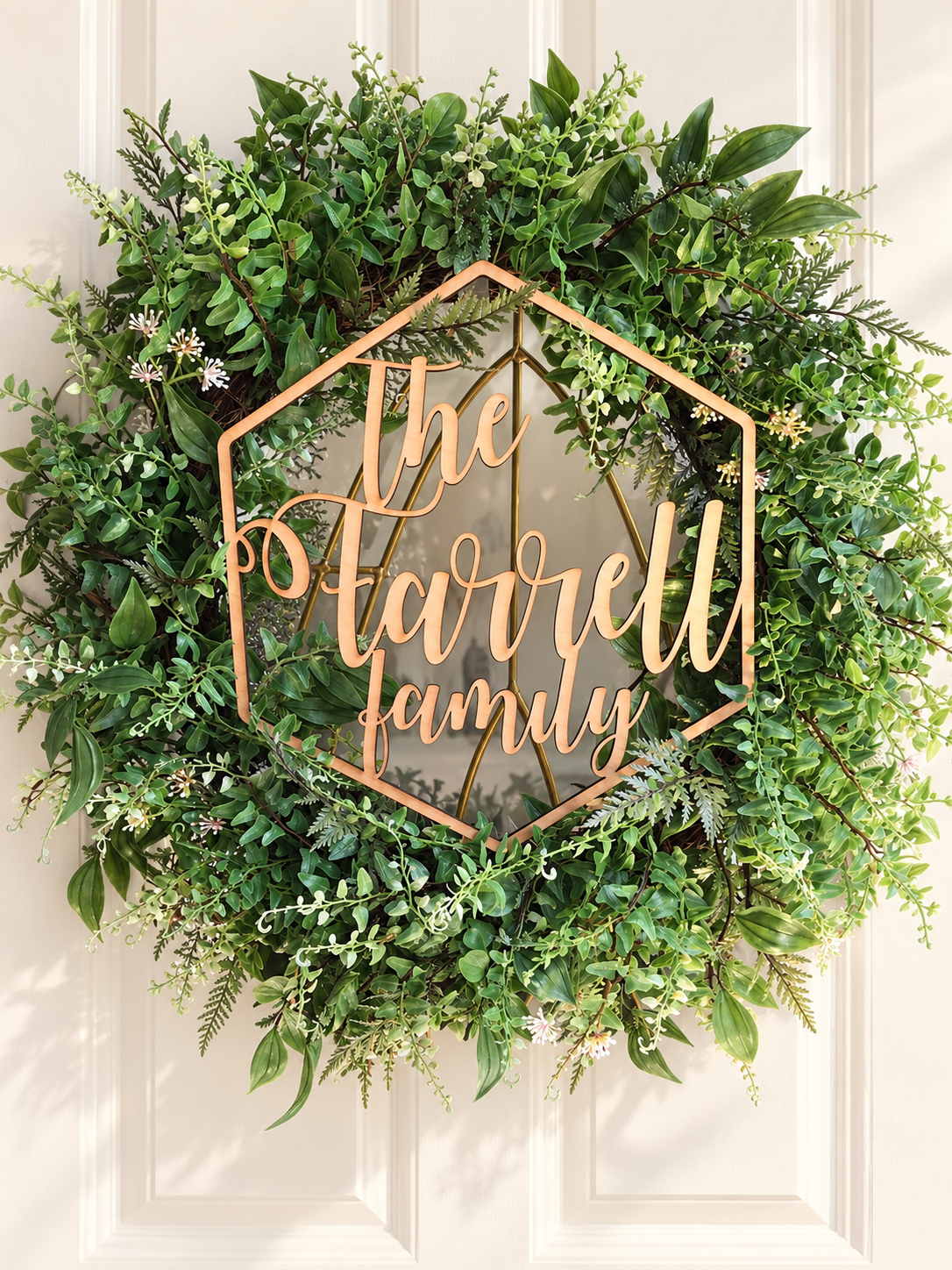 Personalized Family Name Wood Door Sign | 11 Inch