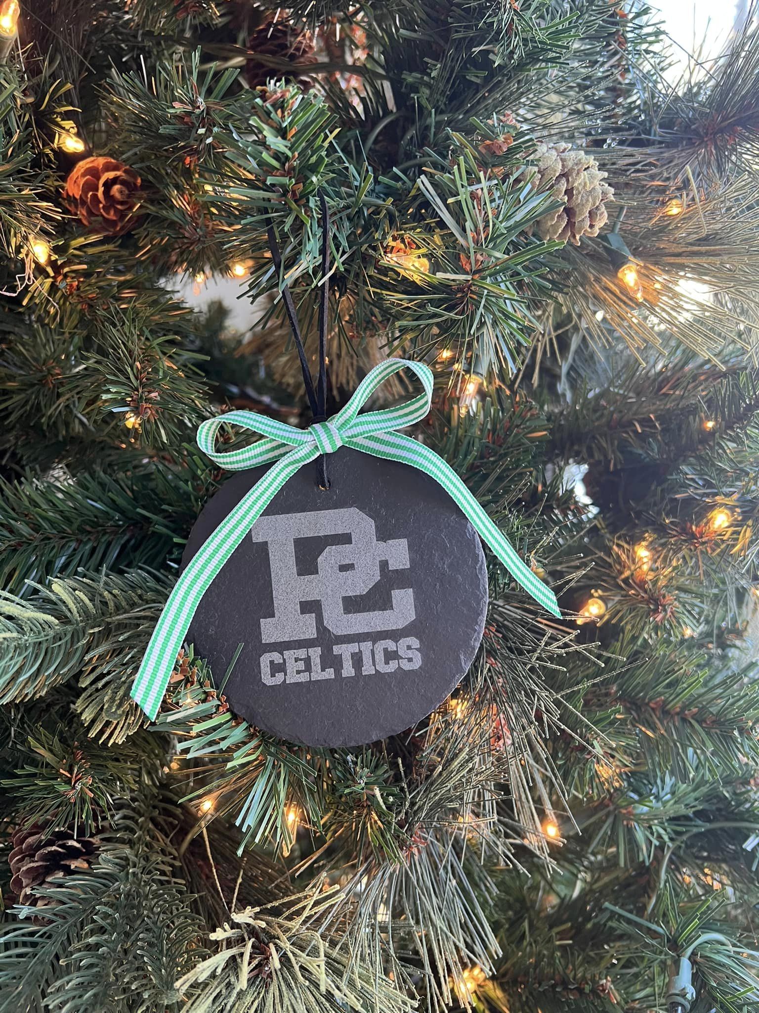 PC Celtics Slate Ornament