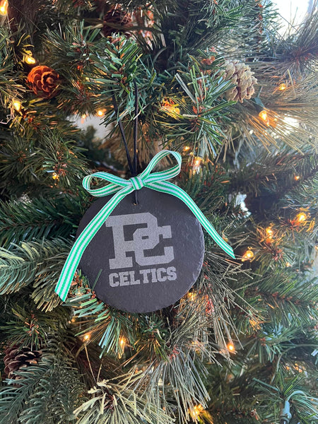 PC Celtics Slate Ornament