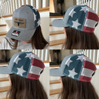 Design your own hat with a custom saying or logo on a leather patch