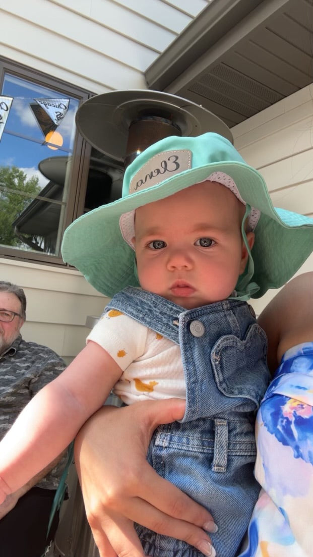 Personalized Baby Sun Hat | Custom Toddler Sun Hat with Name | Baby Shower Gift | Summer Beach Hat for Baby & Toddler