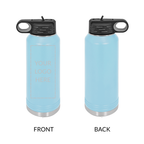 Personalized School Logo Water Bottle | 32 oz Engraved