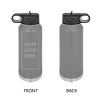 Personalized School Logo Water Bottle | 32 oz Engraved