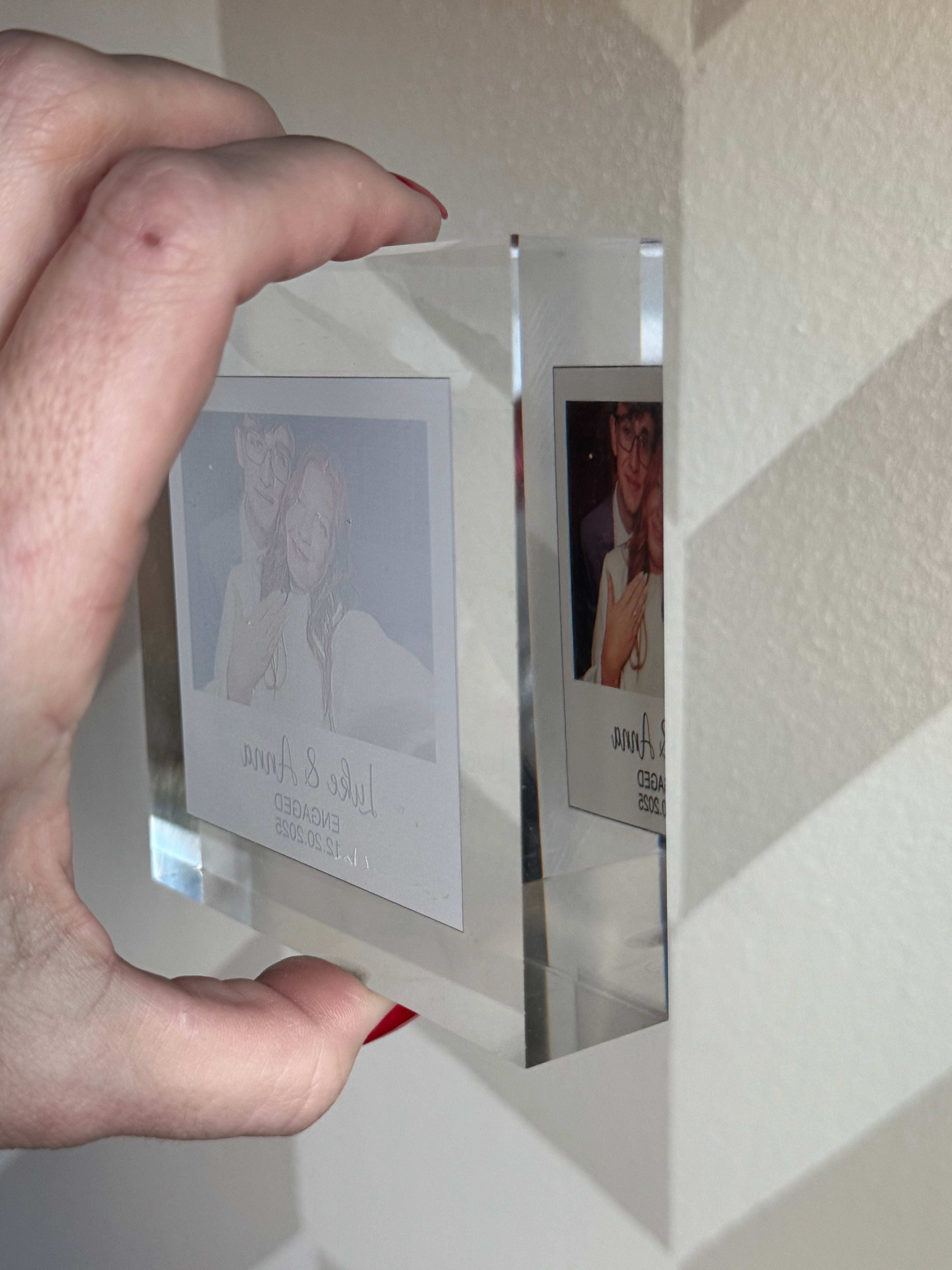 Vintage Polaroid Acrylic Photo Block – Personalized Keepsake Gift