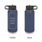 Personalized School Logo Water Bottle | 32 oz Engraved