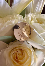 Personalize Homecoming Prom Wedding Flower Charm Mirrored Acrylic