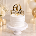 60 & Fabulous Mirrored Acrylic Cake Topper