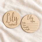 Personalized Baby Name & Birth Stats Sign Set