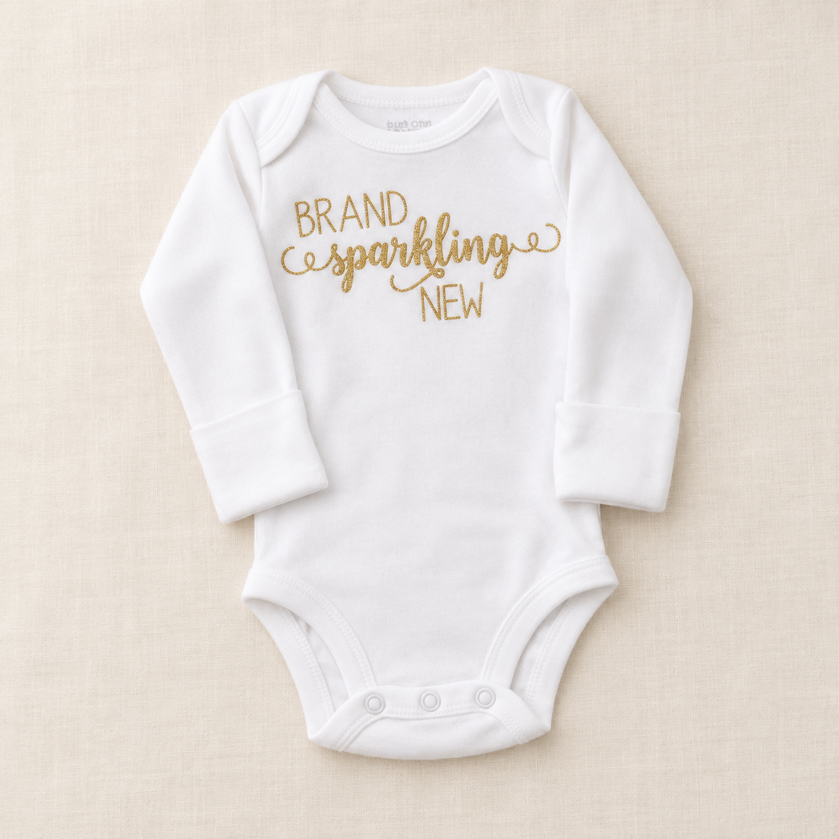 Brand Sparkling New glitter baby onesie
