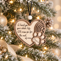 Personalized Heart Pet Memorial Wood Ornament