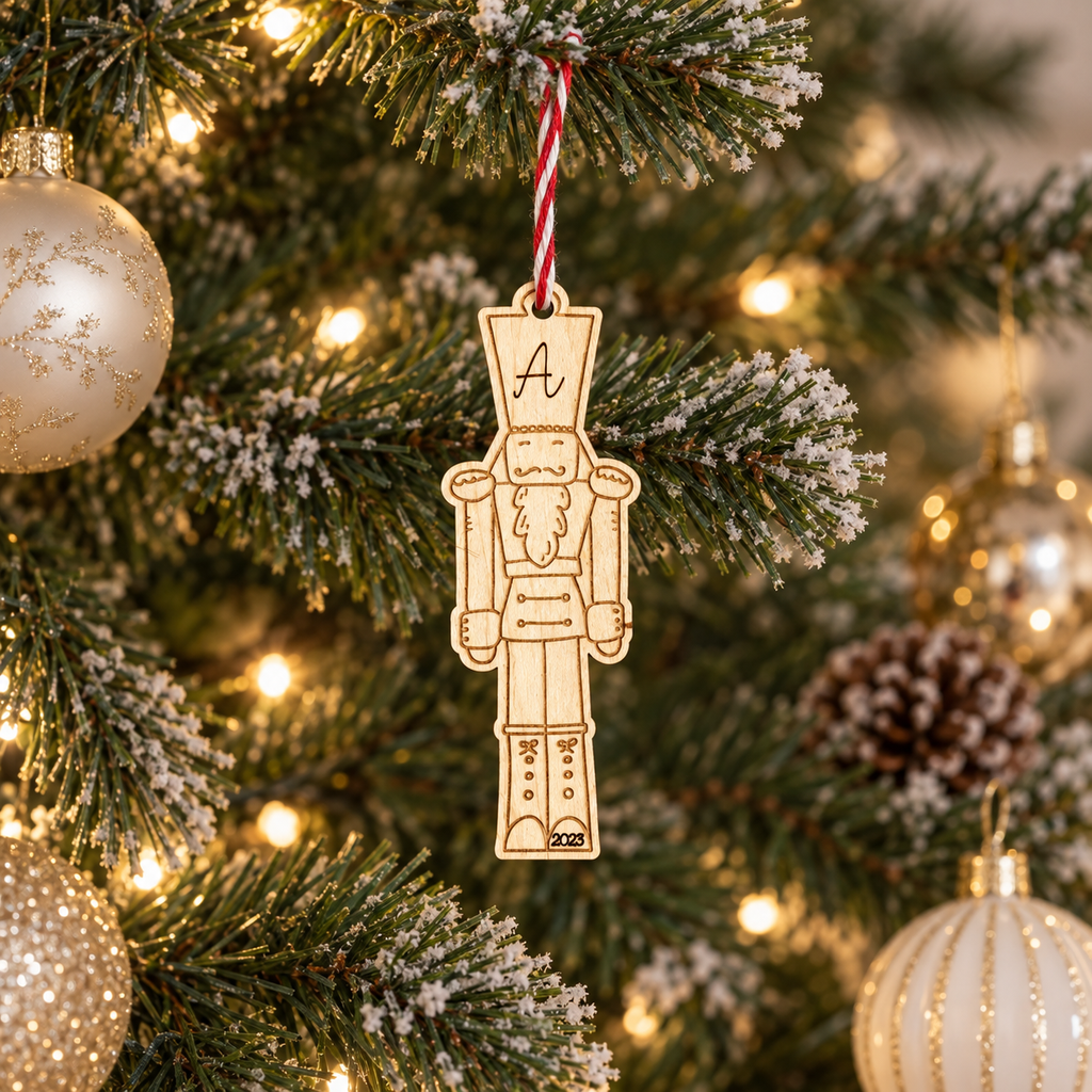 Personalized Hand-Drawn Nutcracker Ornament