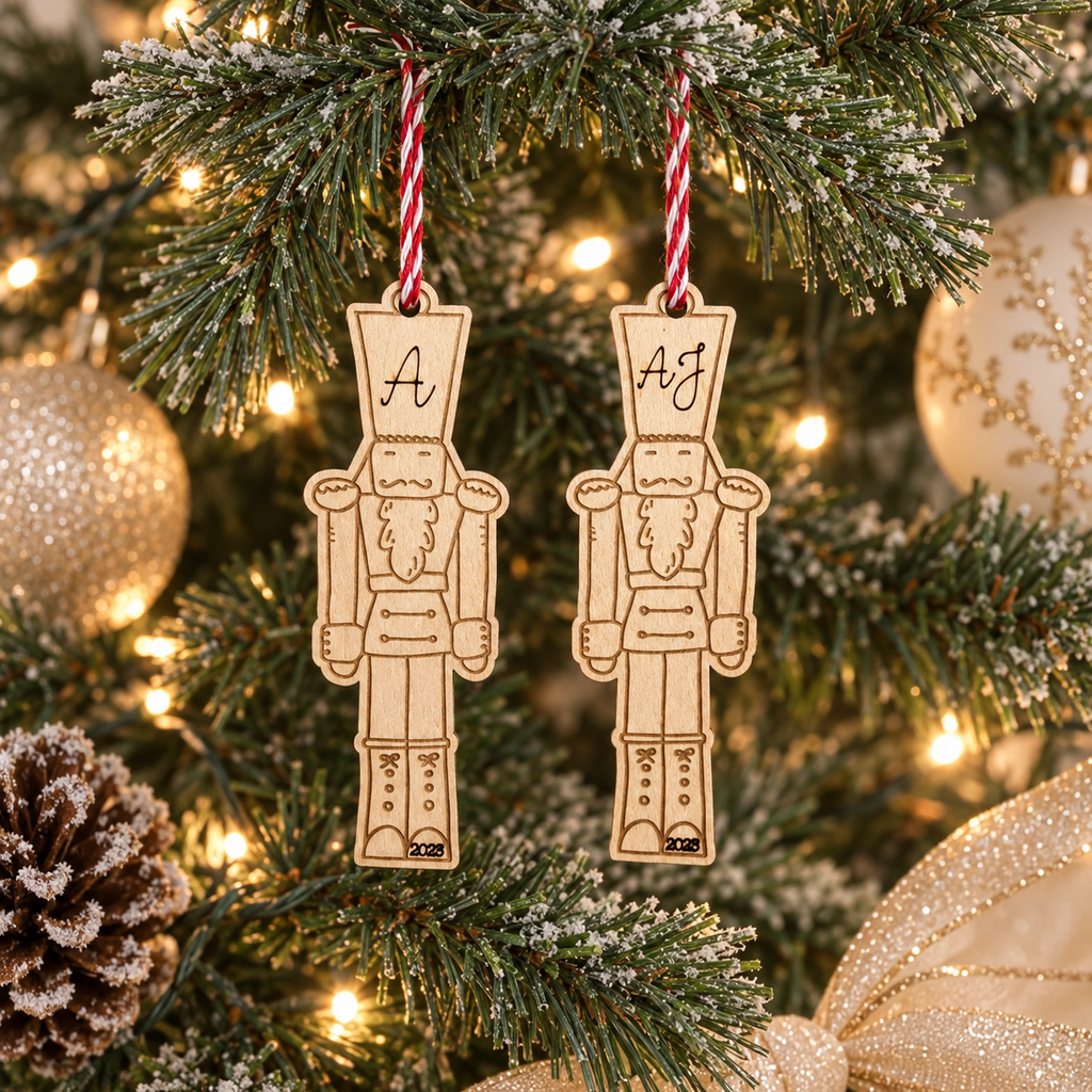 Personalized Hand-Drawn Nutcracker Ornament