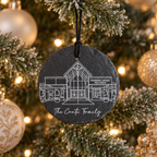 Family PC Name ornament PCHS sketch slate ornament