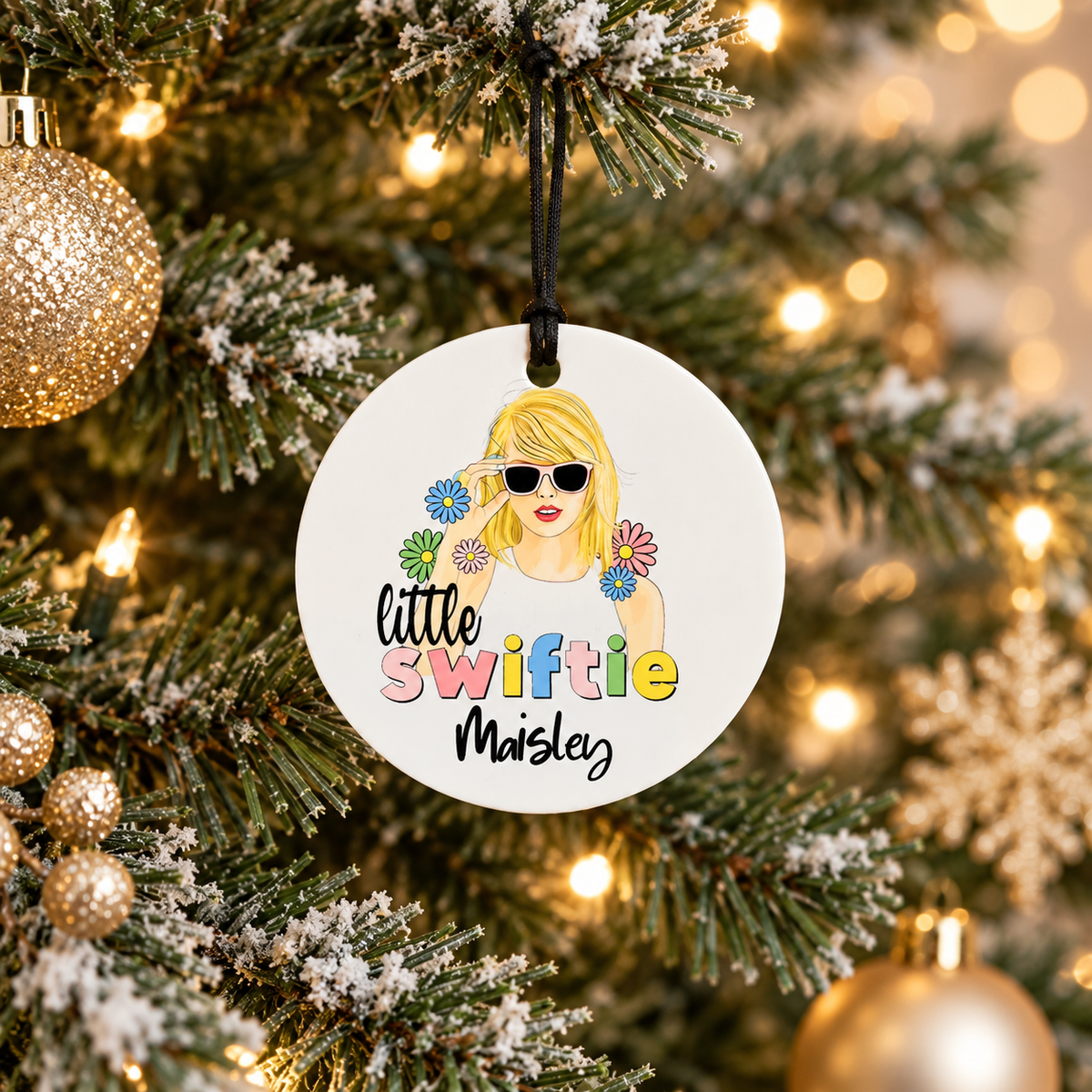 Taylor Swift Little Swiftie personalized ornament
