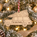 Vintage Jeep Wagoneer Wood Personalized ornament