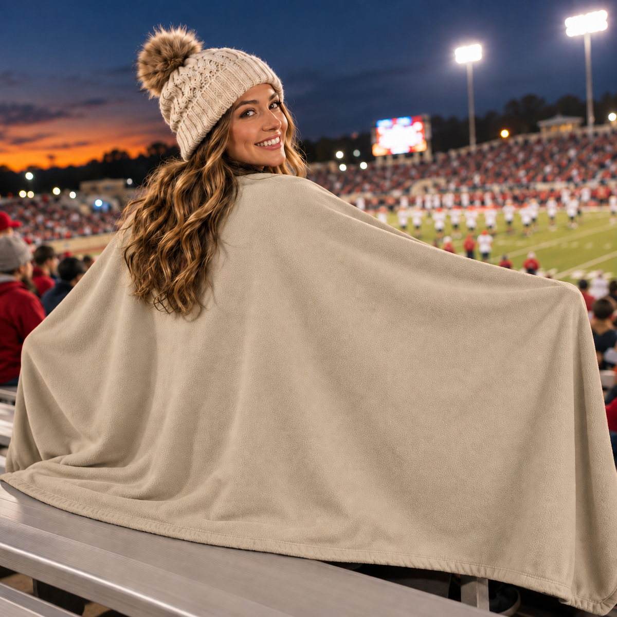 Custom School Spirit Stadium Blanket – Personalized Football or School Design