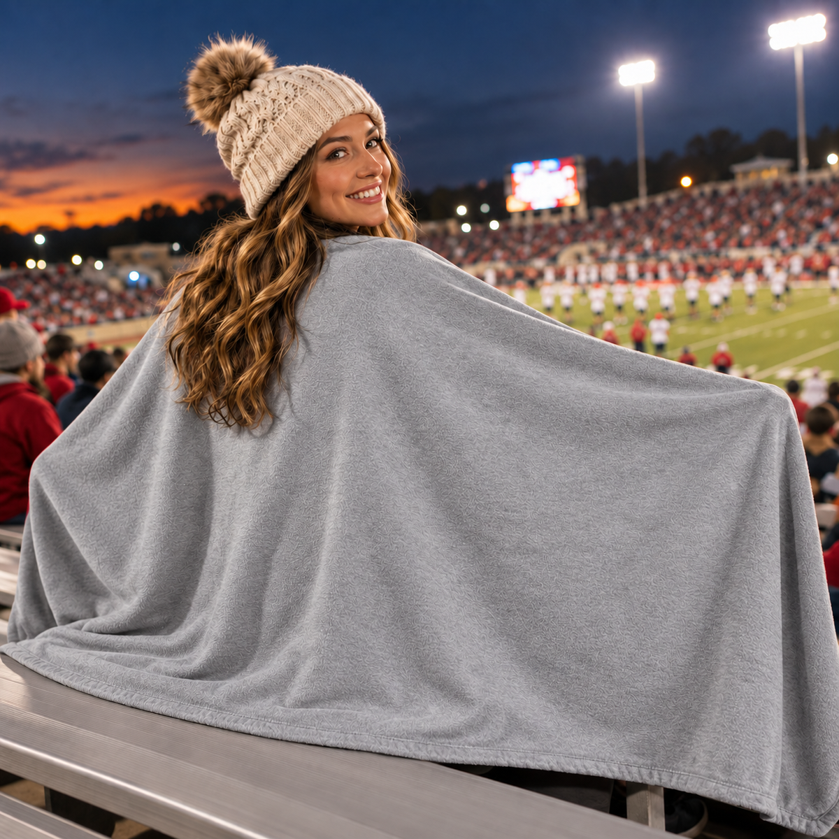 Custom School Spirit Stadium Blanket – Personalized Football or School Design