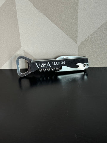 Custom Leatherette Wine Opener