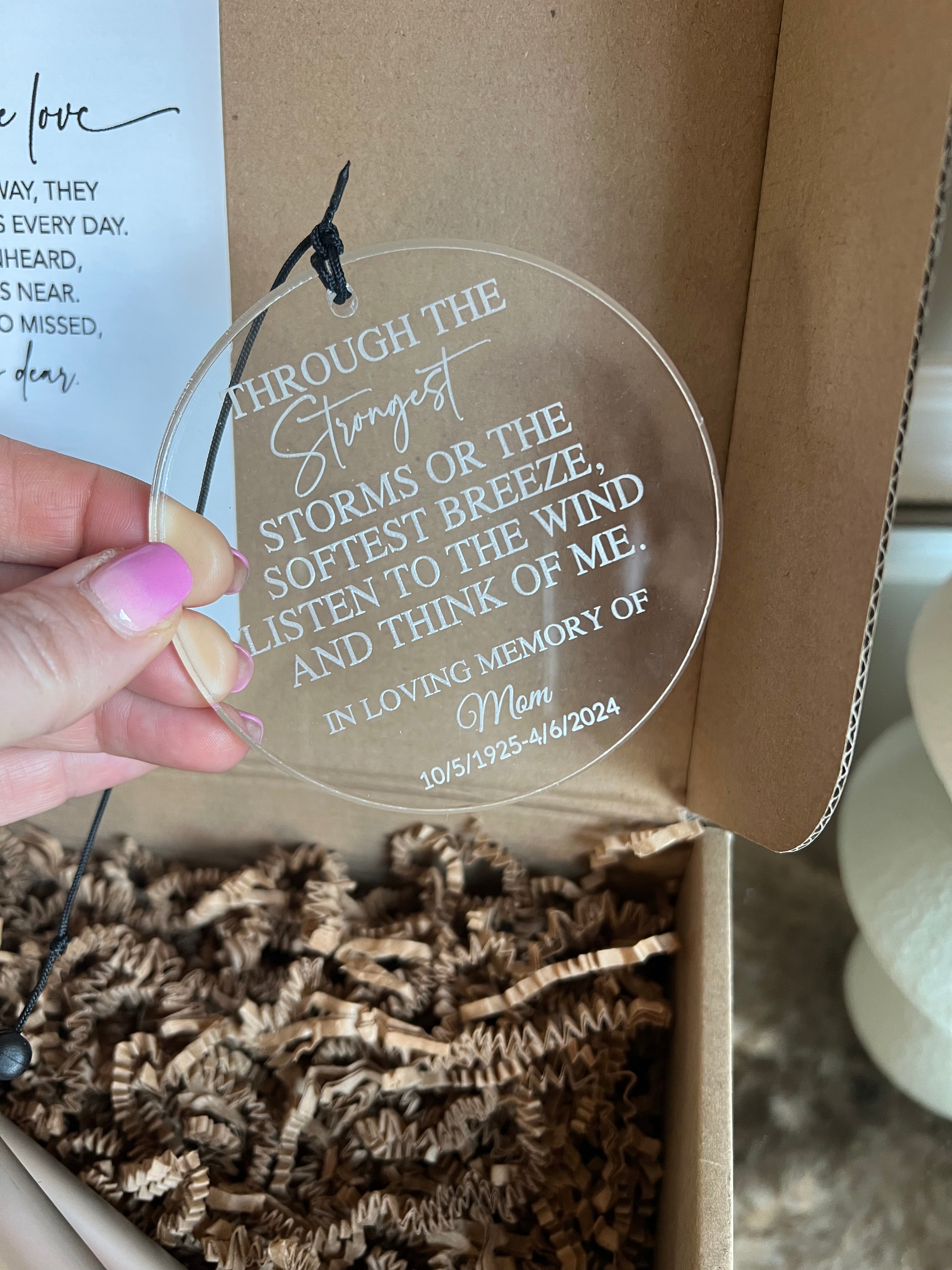 Personalized Memorial Wind chime