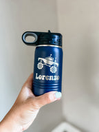 12oz personalized water bottle with design