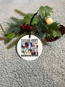 Taylor Swift Eras Tour concert double sided ornament 2023