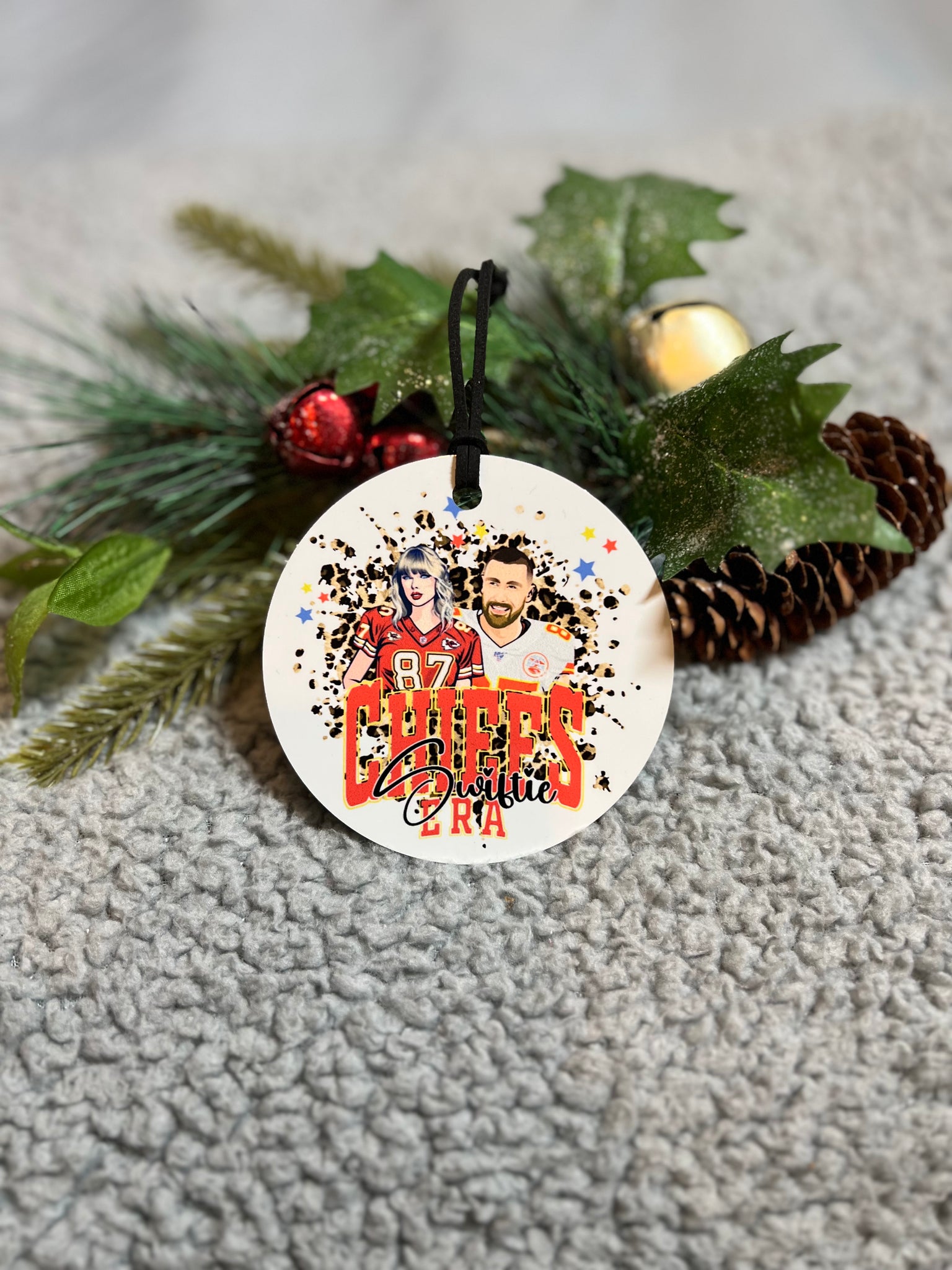 Taylor Swift and Travis Kelce ornament 2023