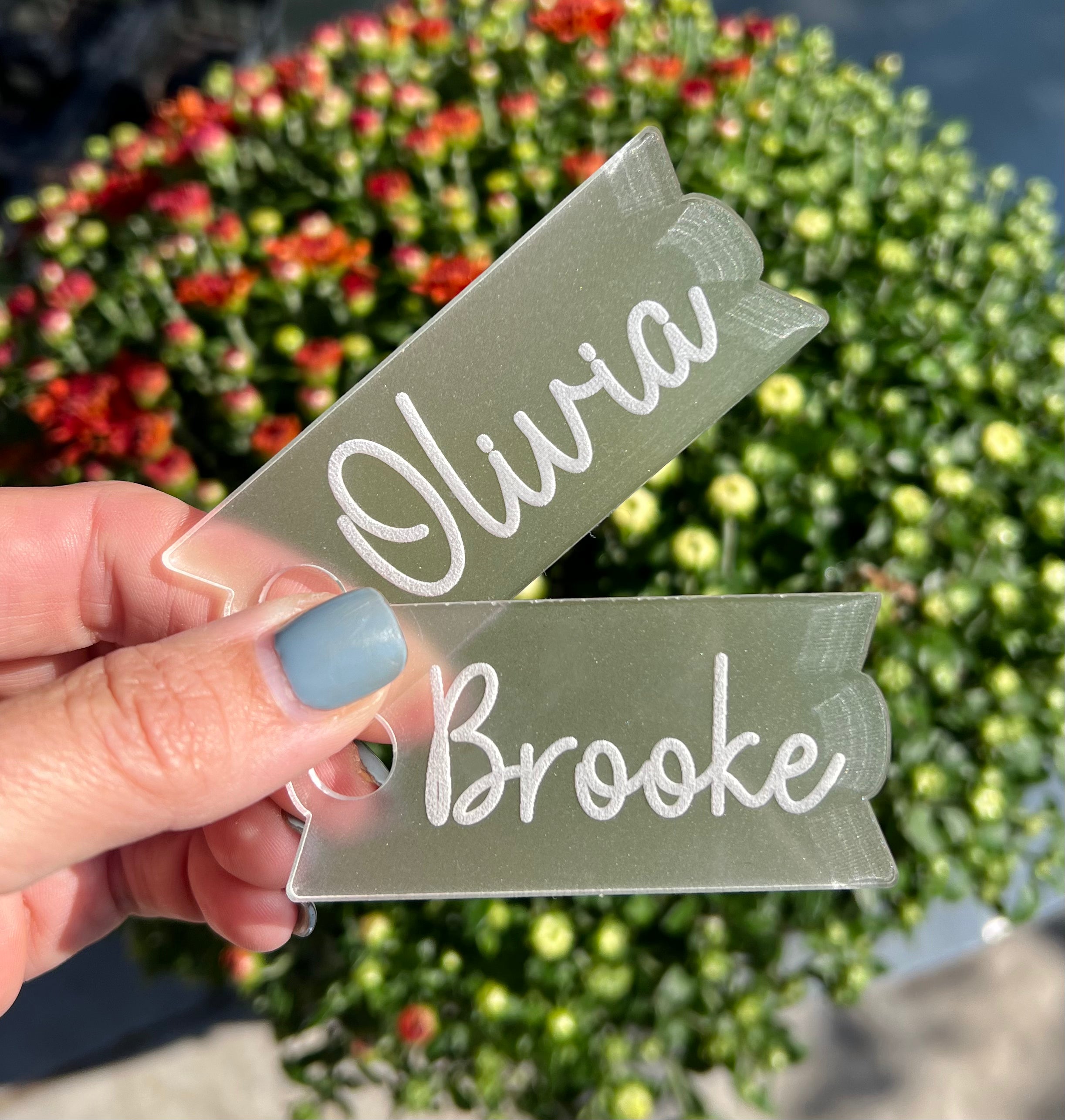 Clear Engraved Name Plates for Stanley Cups Choose 30oz or 40oz.