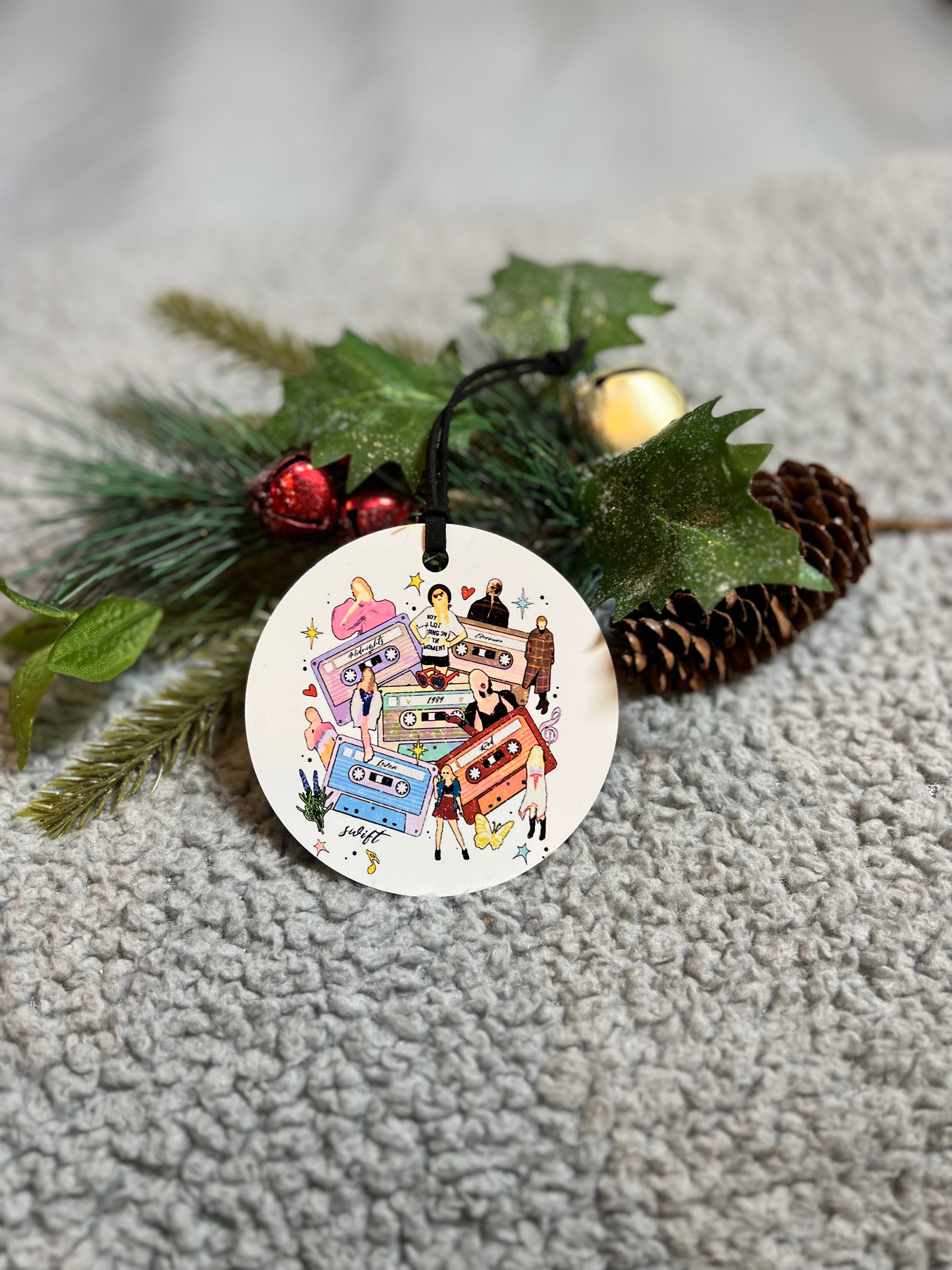 Taylor Swift Eras on tapes ornament