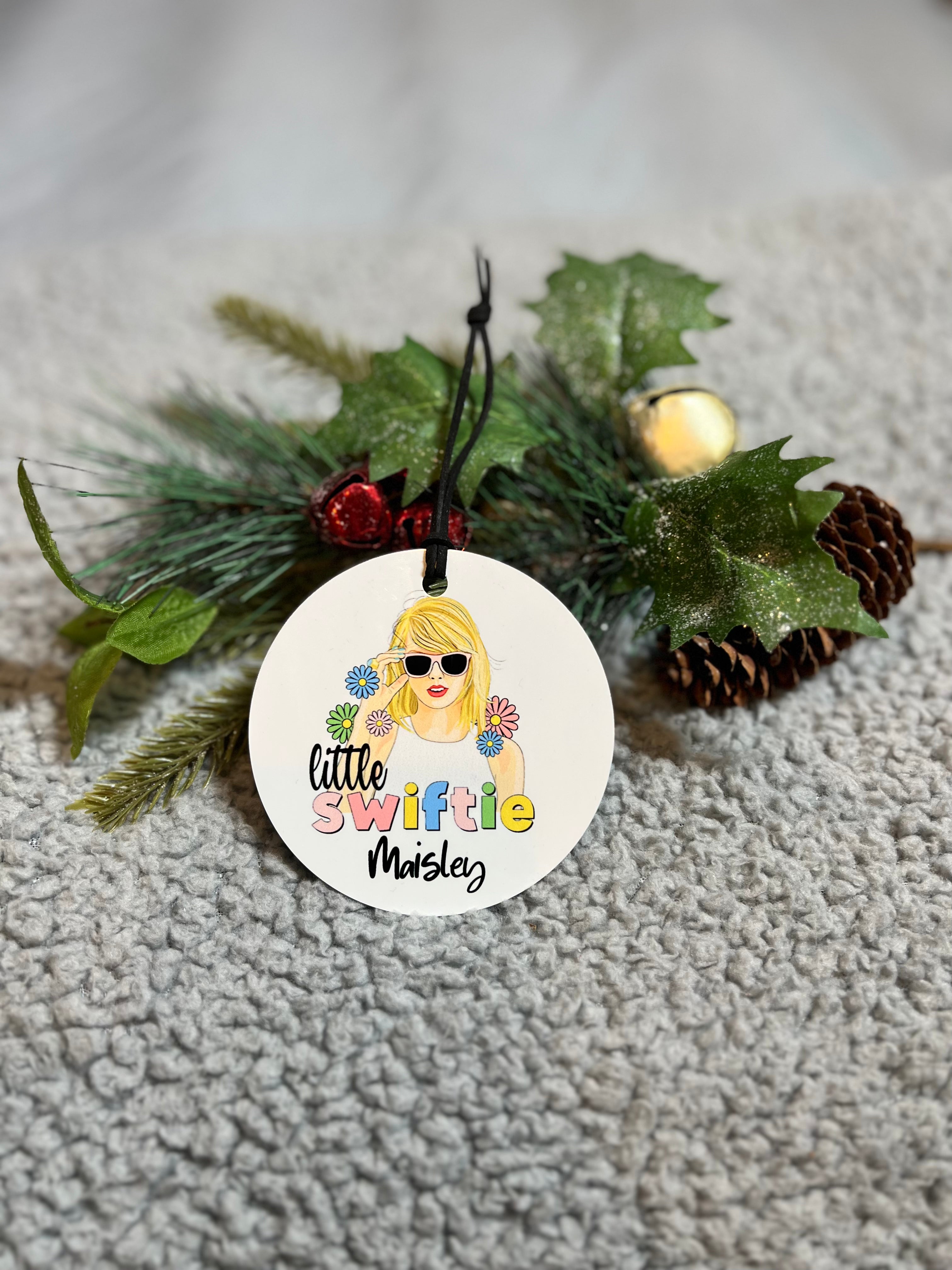 Taylor Swift Little Swiftie personalized ornament