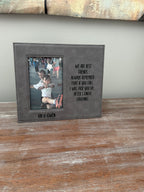 Personalized Best Friends Funny Leather Photo Frame