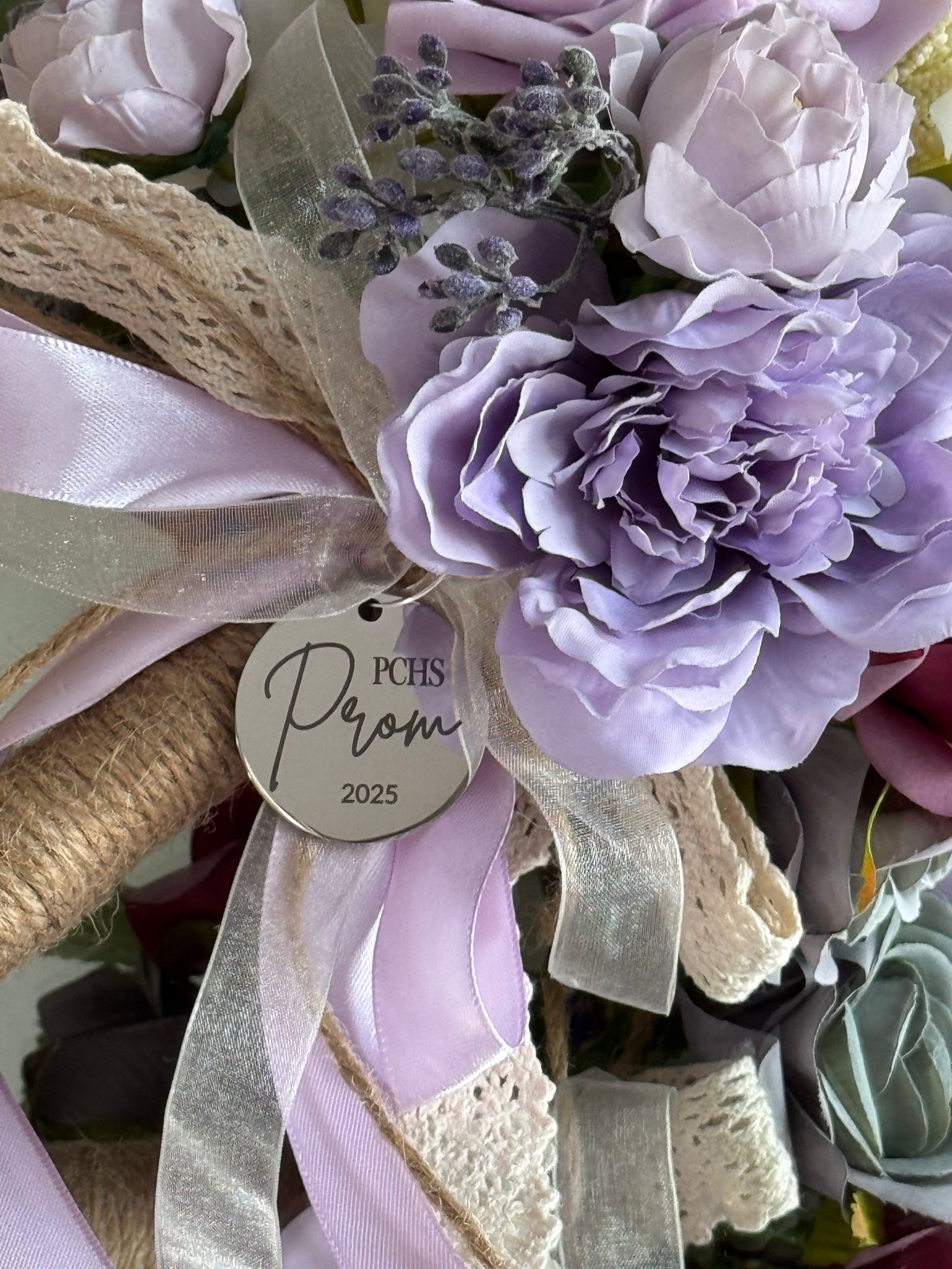 2025 Stainless Prom Custom Flower Charm