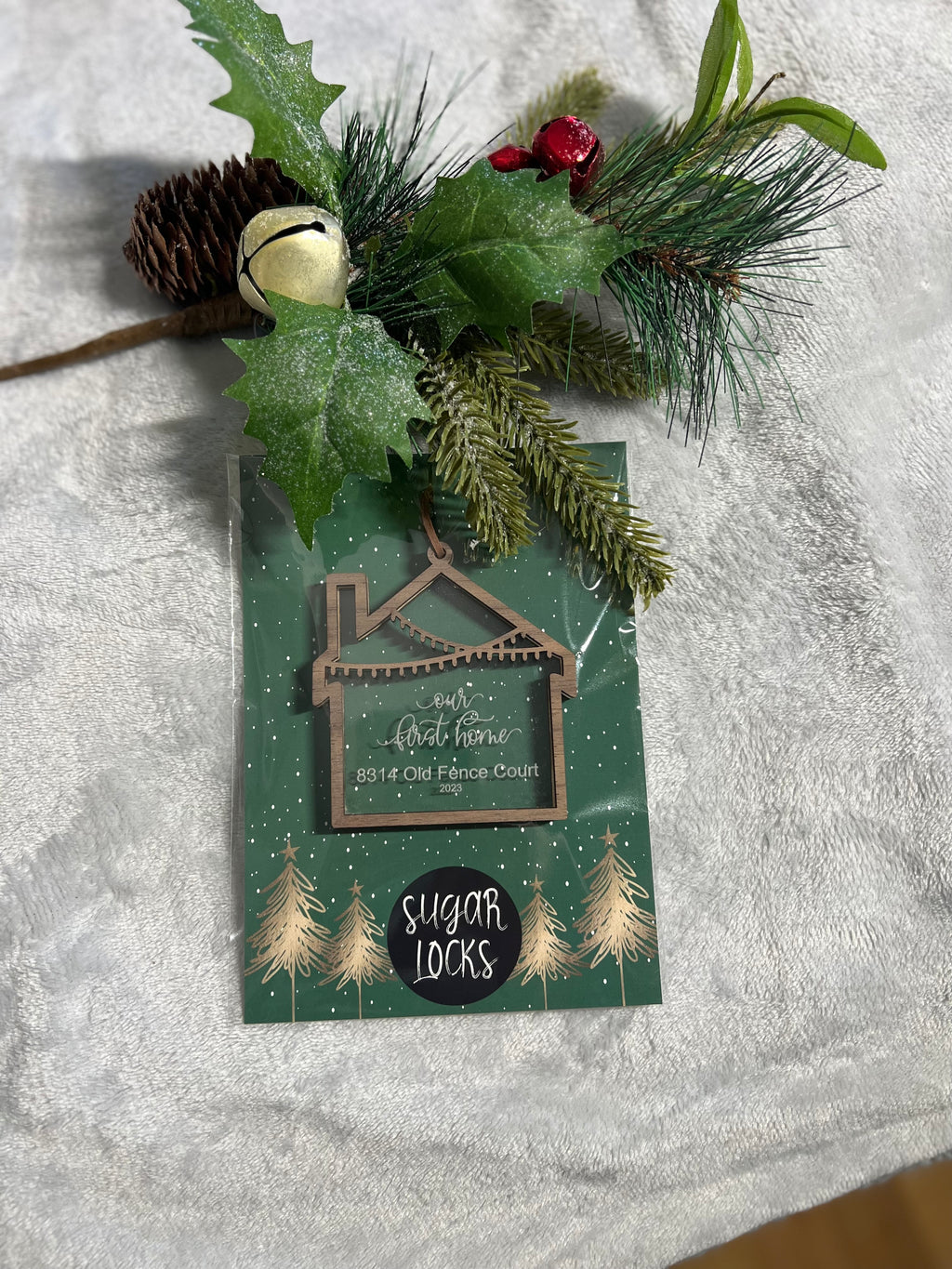 New Home Ornament Double Layer Acrylic and Wood