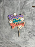 Two Groovy Double Layer Cake Topper
