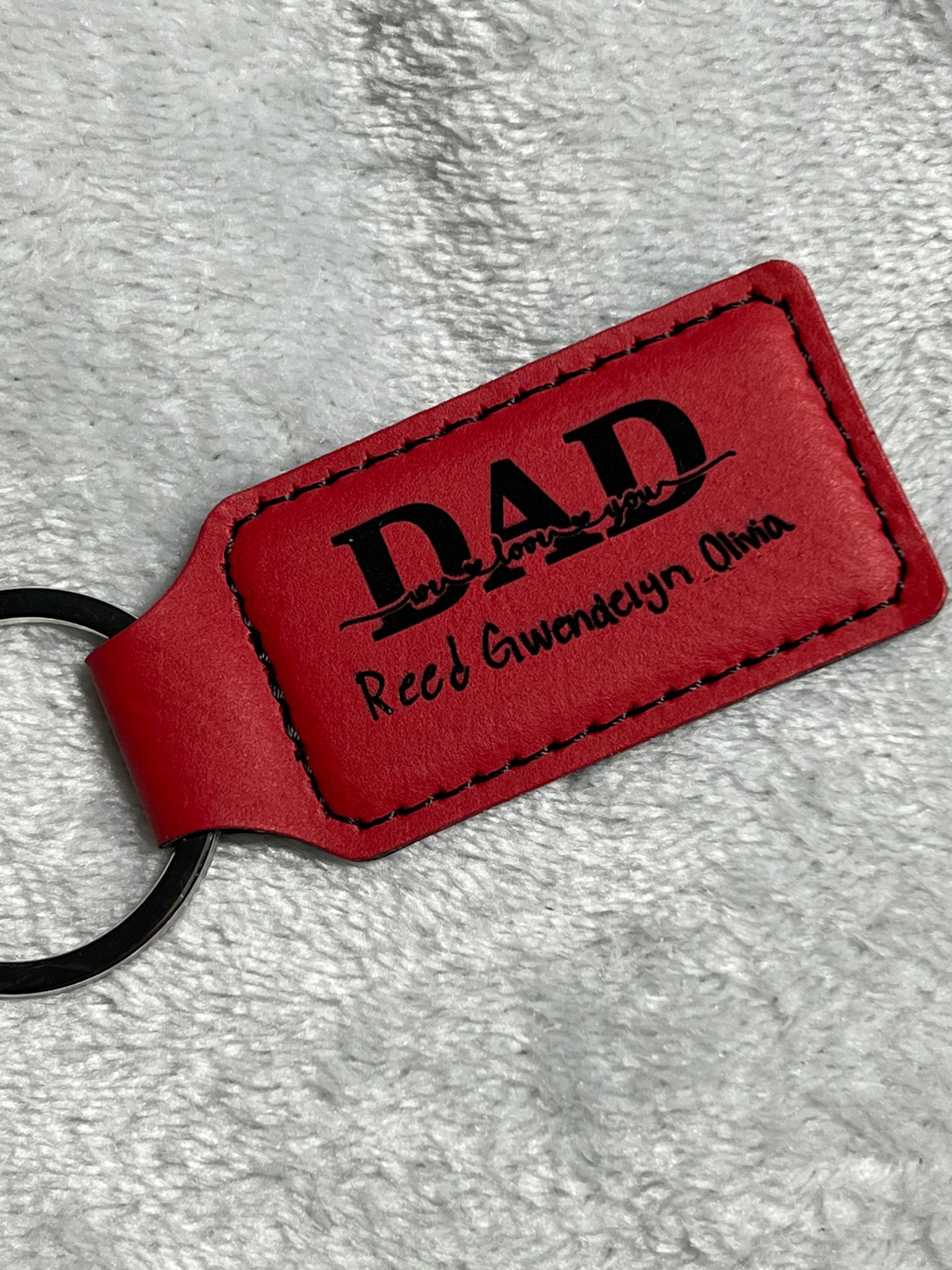 Custom Dad Keychain with Kids’ Handwriting
