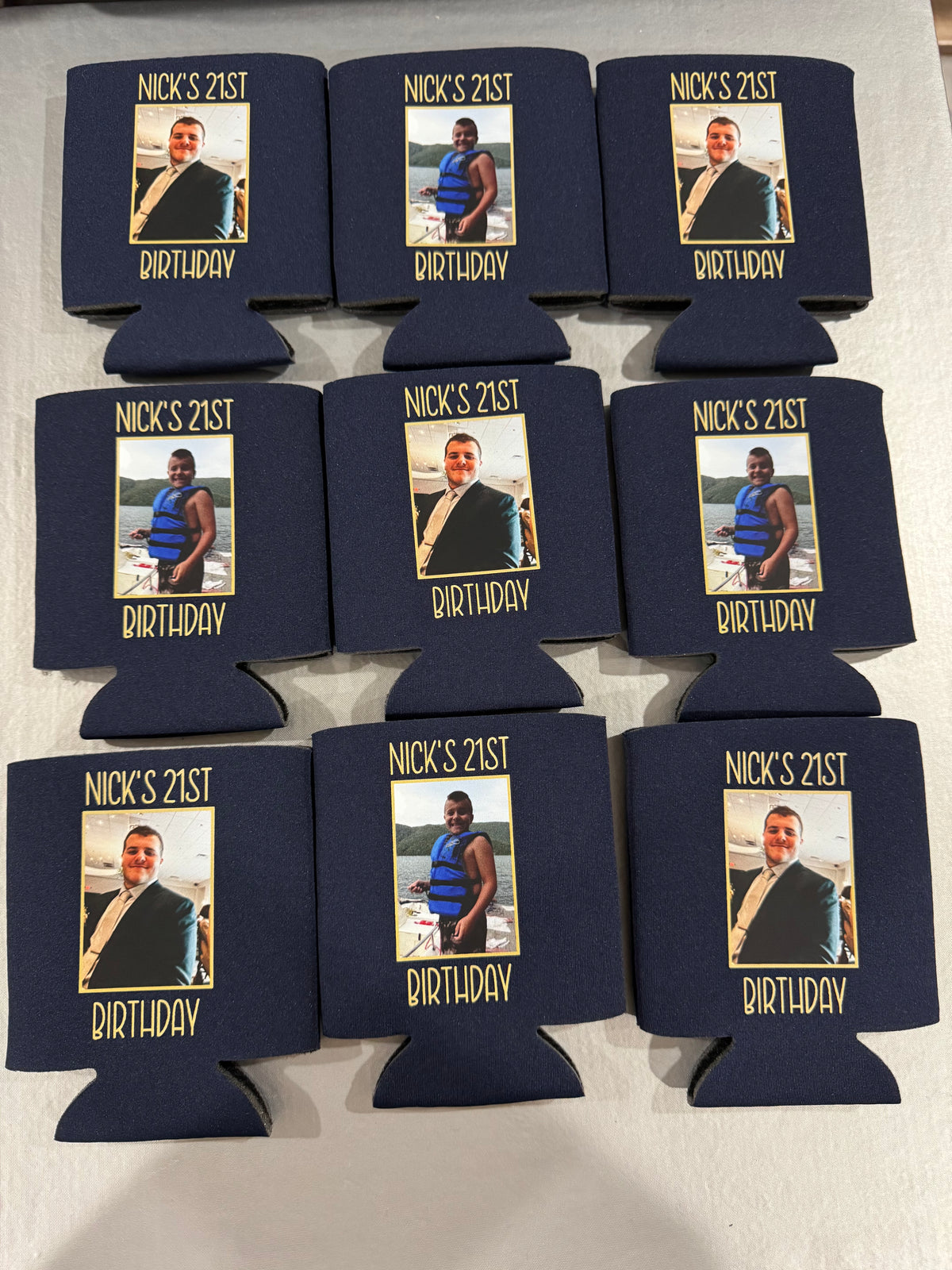 PERSONALIZED BIRTHDAY KOOZIES