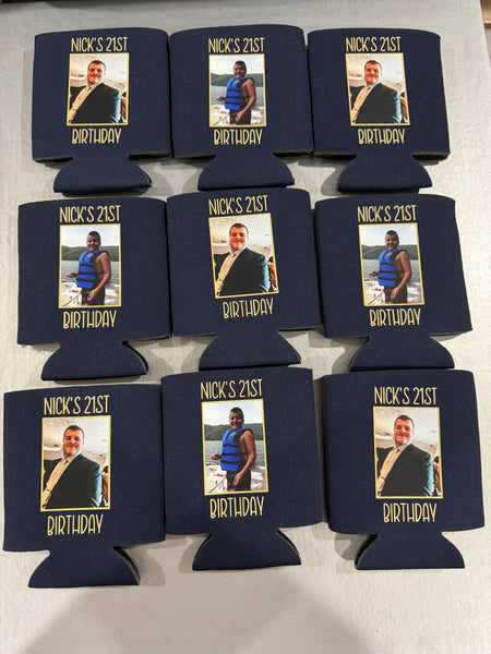 PERSONALIZED BIRTHDAY KOOZIES