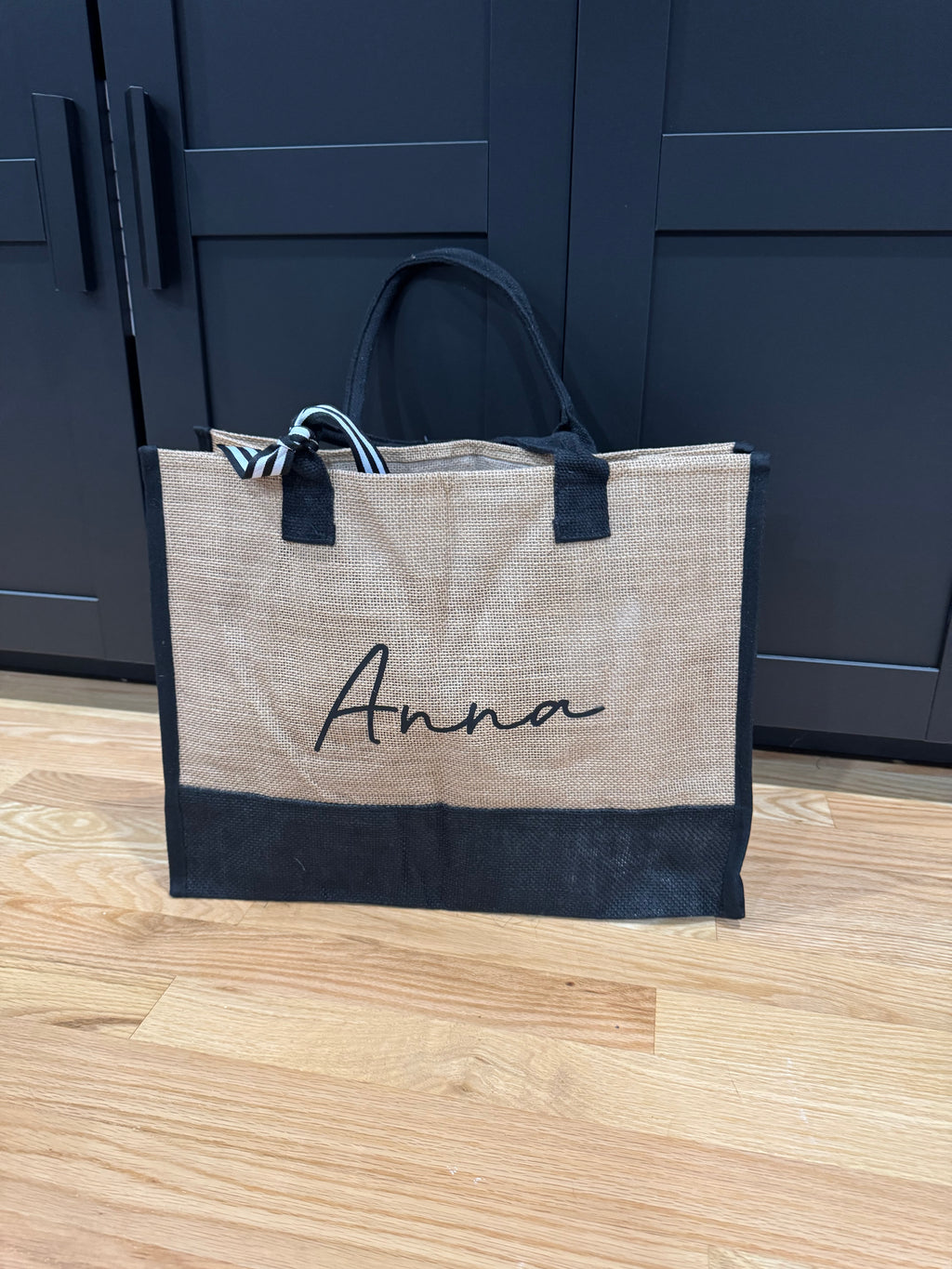 Canvas Tote Bag with Ribbon