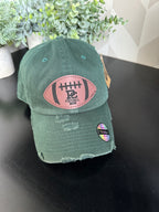 PC Football Mom Leatherette Patch Hat
