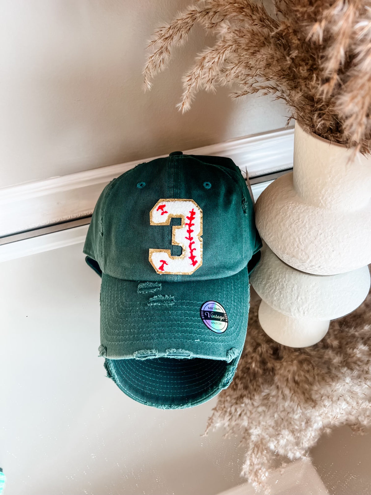 PCHS Baseball Hat Custom Chenille Numbers