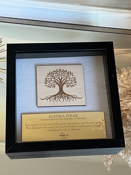 Custom Shadow Box Retirement, Coach Gift