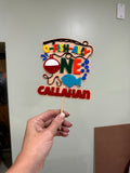O-Fish-ally ONE Custom Birthday Cake Topper