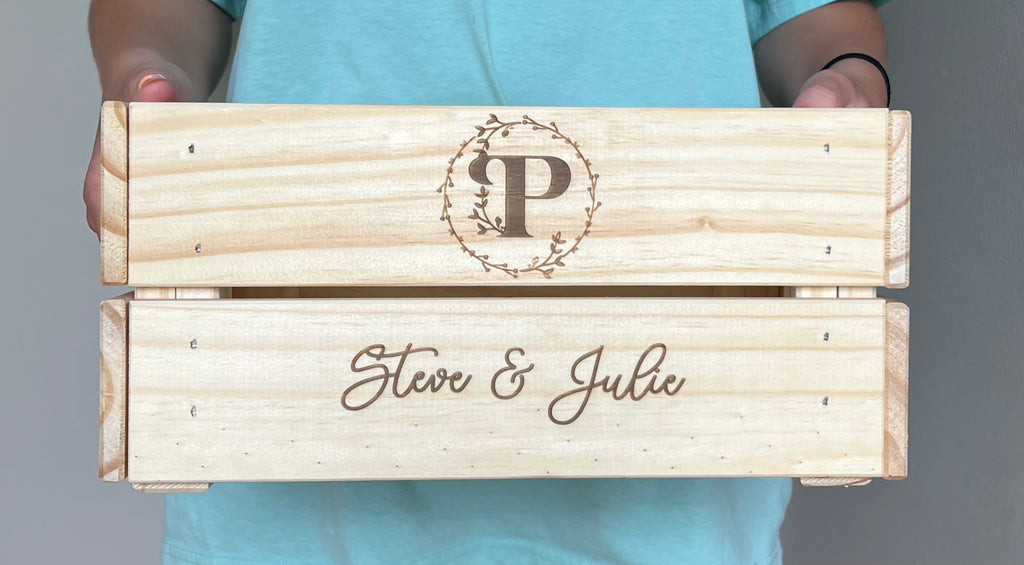 Wedding Card Box Custom Personalized Crate